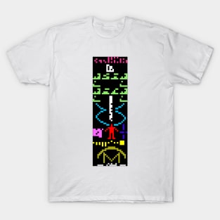 Arecibo message, computer artwork (C003/6078) T-Shirt